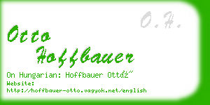 otto hoffbauer business card